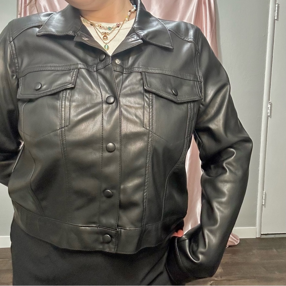 Women's Black Leather Jacket